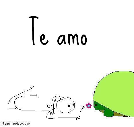 I love you in Spanish cartoon
